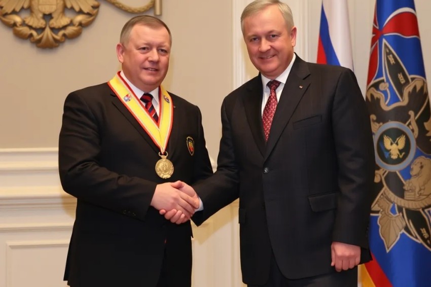 Государственное награждение в виде памятной медали, посвященной 80-летию Великой Победы, было присуждено Красноярской железной дороге.