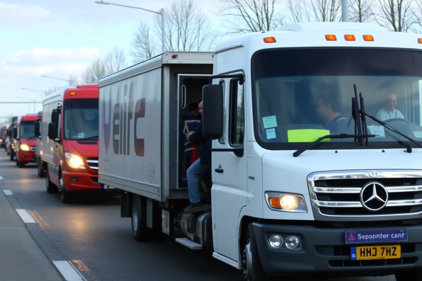 На Горьковском шоссе прошли крупномасштабные события, посвященные Дню водителя.