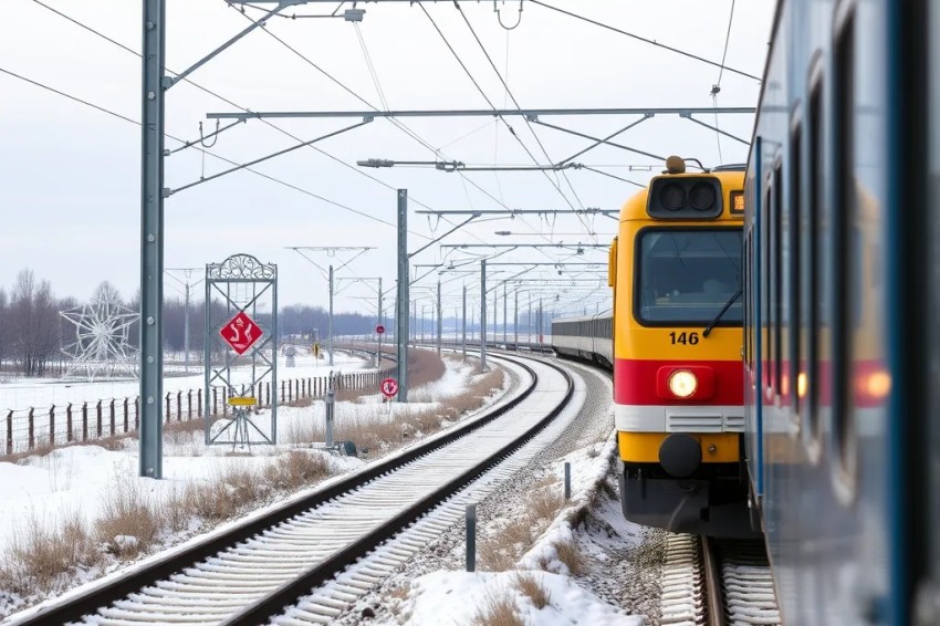 На железнодорожной линии Красноярска началась кампания «Дайте путь поездам!»