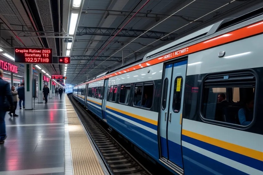 О расписании движения поездов на железнодорожной линии Северного Кавказа