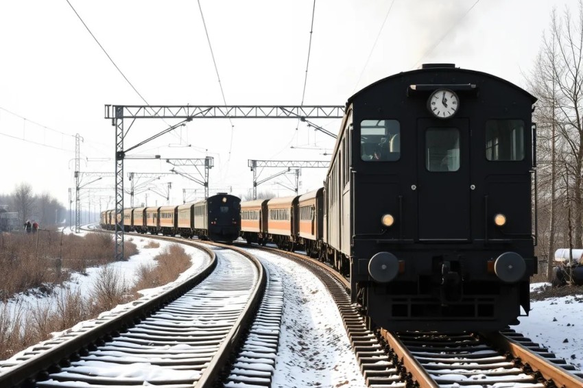Первый февральский поездка ретропоезда из Кирова в Слободской началась.