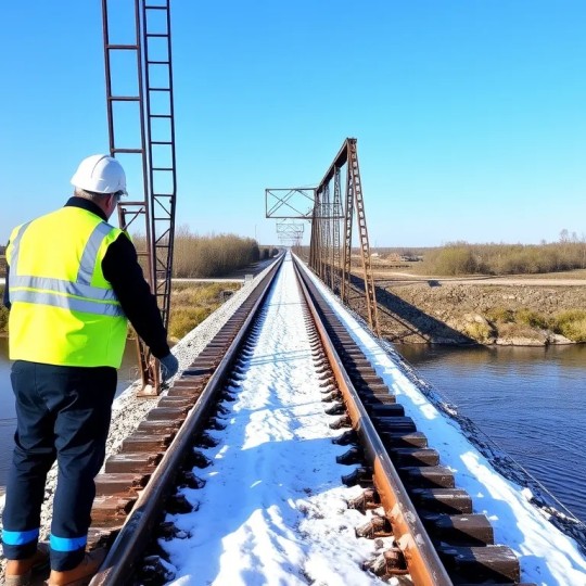 Ремонтные работы на железнодорожном мосту через Ахтубу в Астраханской области успешно завершены.