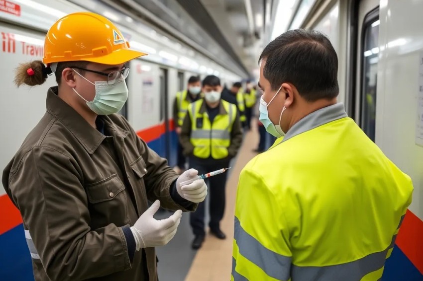 С момента начала вакцинационной акции на Московской железной дороге было вакцинировано около 15 тыс. работников железнодорожного транспорта.