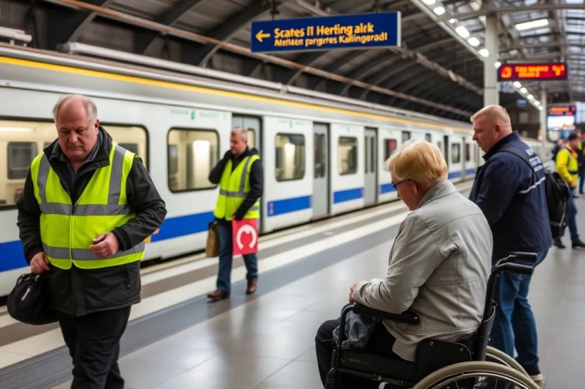 С января по сентябрь текущего года примерно 2,5 тыс. маломобильных пассажиров воспользовались услугами сопровождения на Южном вокзале Калининграда.