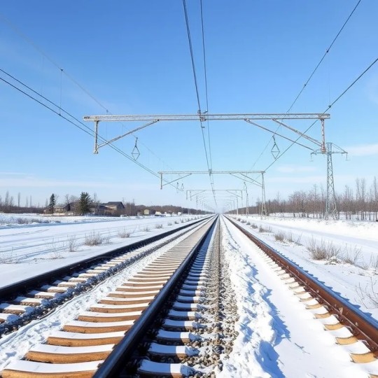 Сотрудники железной дороги торопятся максимально скоро восстановить работу поездов, прерванную из-за необычного снежного шторма в Краснодарском регионе.