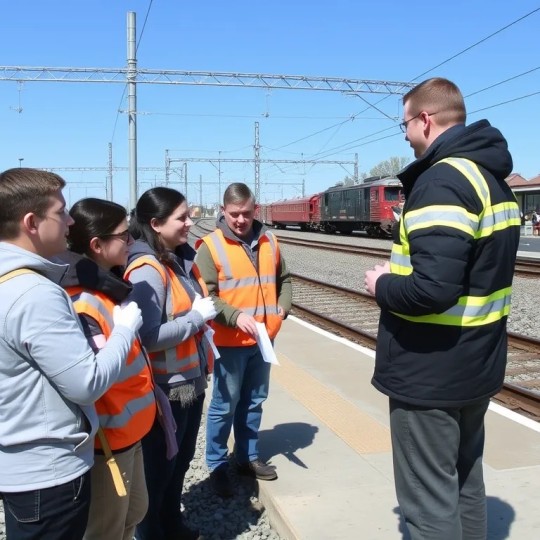 Сотрудники железной дороги напомнили учащимся Красноярска о правилах безопасности.