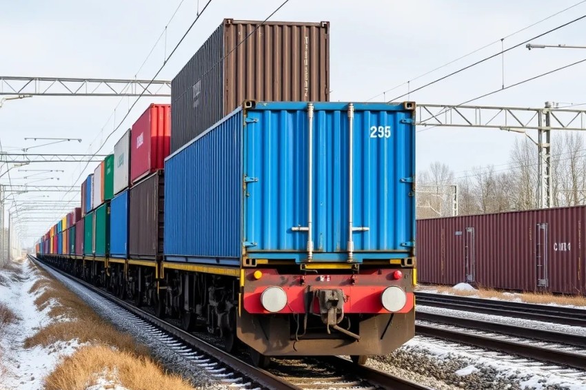 Транспортировка контейнеров по Свердловской железнодорожной линии увеличилась на 8,4% в течение девяти месяцев