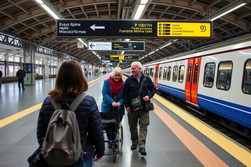 Услугу сопровождения на станциях Московской железнодорожной сети в 2025 году использовали около 110 тыс. пассажиров с ограниченными возможностями передвижения.
