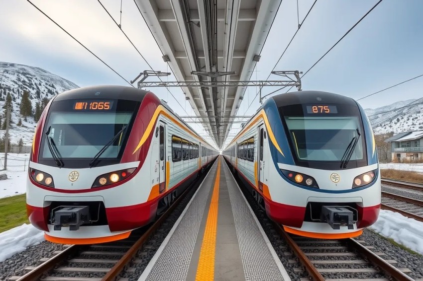 В Алтайском регионе на рельсы вышли два новых электрических поезда.