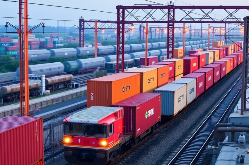 В начале 2026 года объем транспортировки контейнеров по Московской железнодорожной линии превысил 100 тысяч ДФЭ.