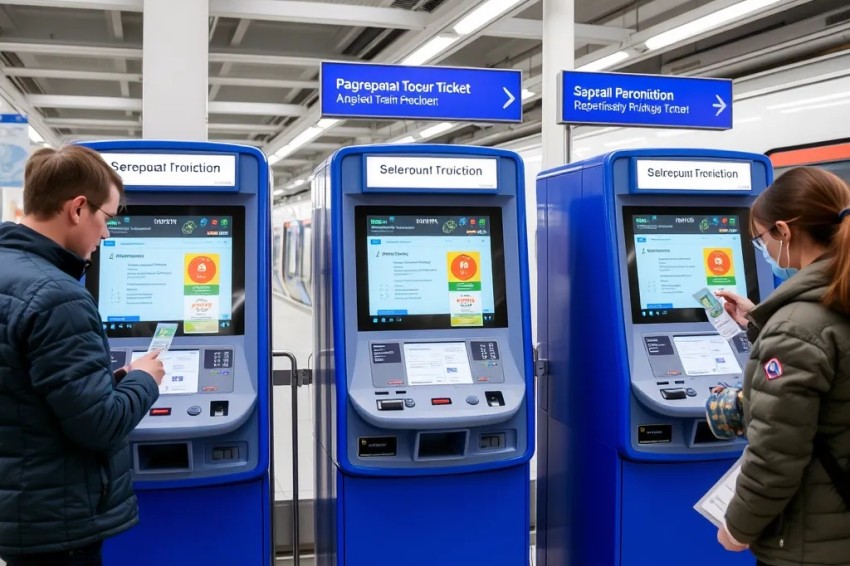 В Нижегородской области на станциях размещены новые киоски самообслуживания для приобретения билетов на электрички.