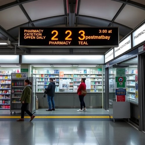 Вокзальные аптеки работают круглосуточно для удобства пассажиров