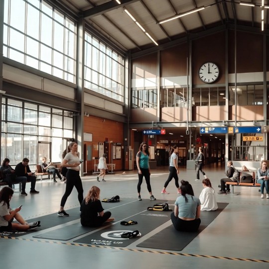 Вокзальные фитнес-зоны: размялись перед долгой дорогой