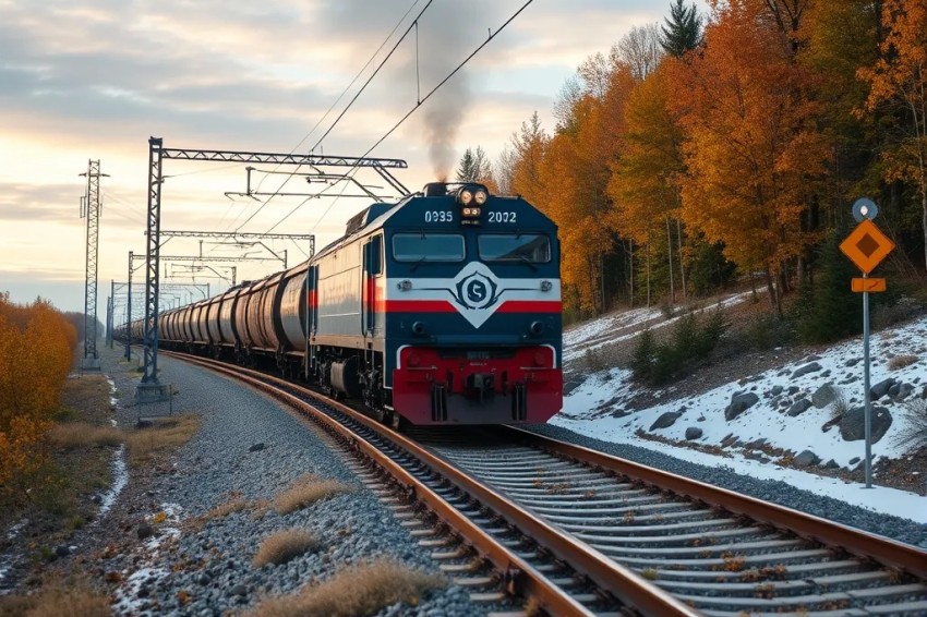 Загрузка на Красноярском транспортном пути в октябре нынешнего года достигла 6,6 млн тонн