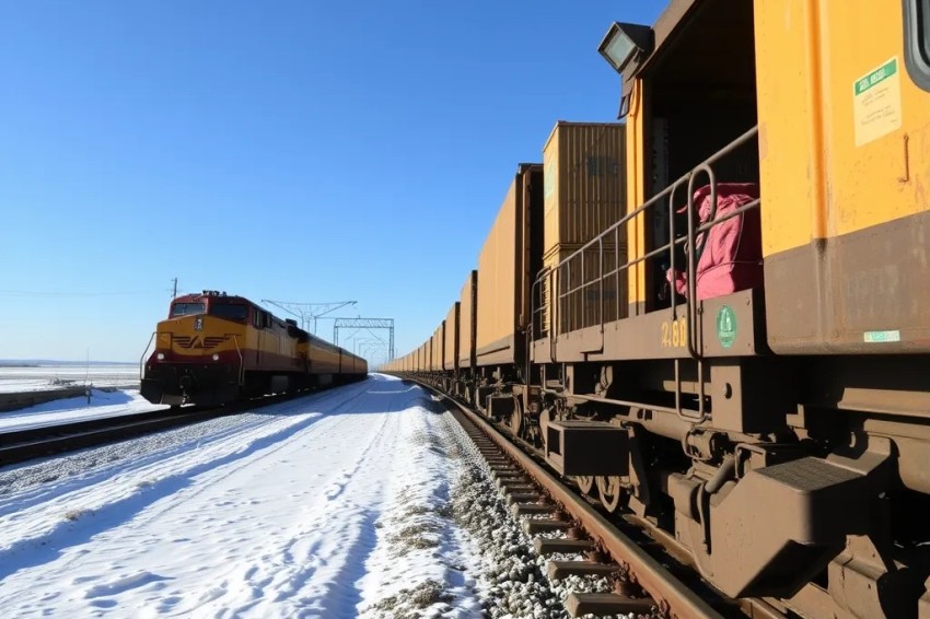 Запущен в эксплуатацию новый грузовой терминал на станции Наугольный в Подмосковье