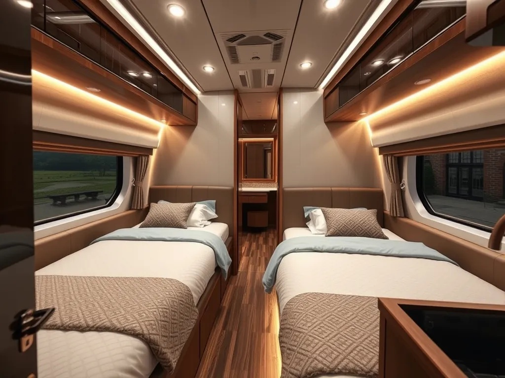 Спальные вагоны класса люкс: отель на колесах с душем и мини-баром