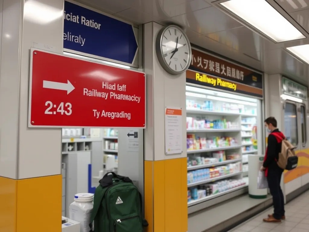 Вокзальные аптеки работают круглосуточно для удобства пассажиров