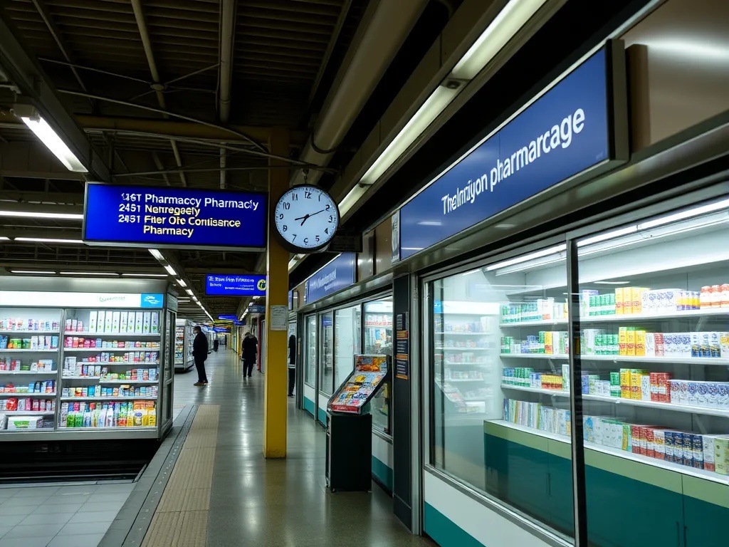 Вокзальные аптеки работают круглосуточно для удобства пассажиров