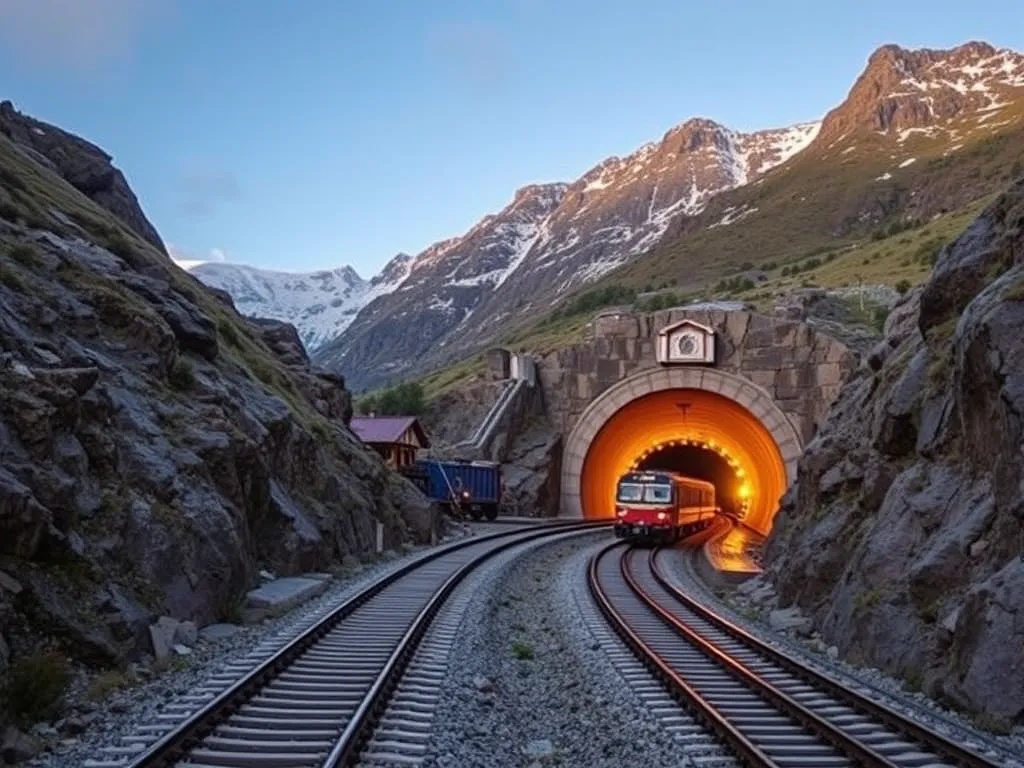 Железнодорожные туннели сквозь горы: как строят подземные магистрали