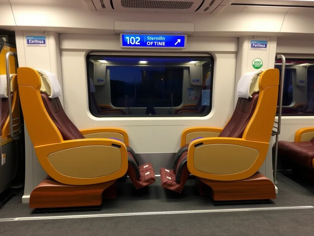 Поезда с креслами-массажерами появились на ночных рейсах