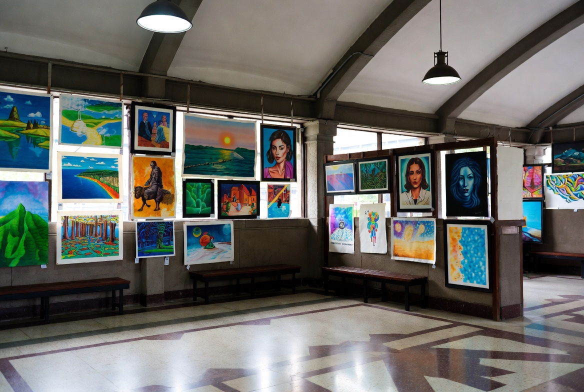 Вокзальные залы ожидания украсили работами местных художников