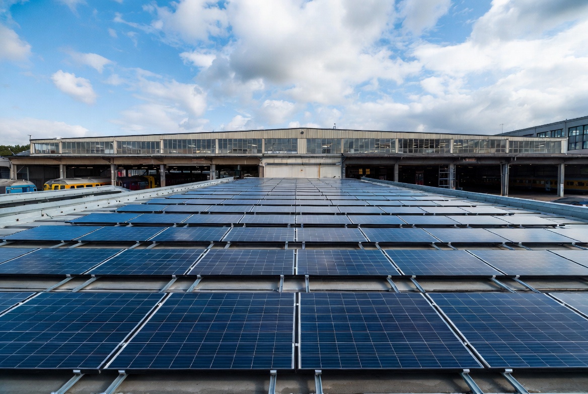 Железнодорожные депо переходят на солнечную энергию